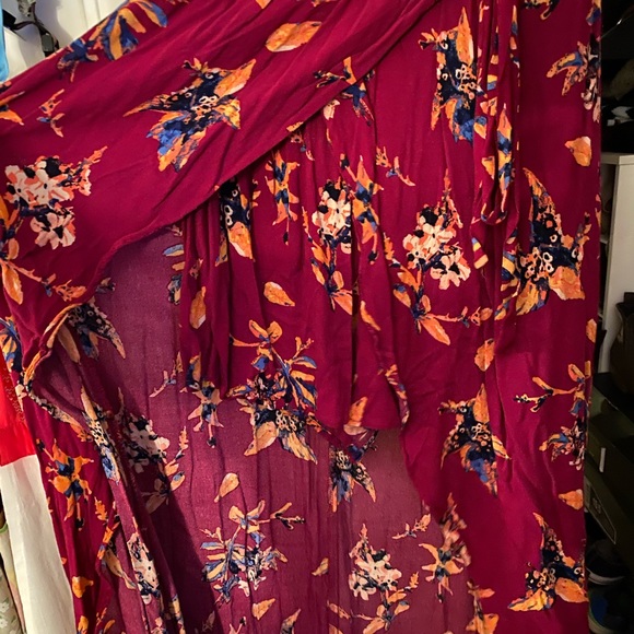 Floral romper w/ skirt, skirt dress, floral dress - Picture 5 of 5